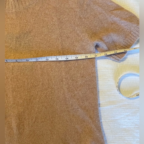 Everlane Pink Alpaca Short Sleeve Wool Sweater Top Small - Picture 7 of 7